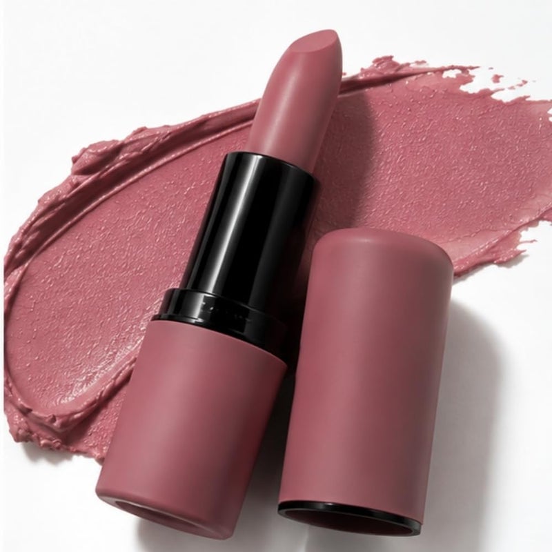 6-Piece Velvet Matte Lipstick Set | Waterproof Long-Lasting Nude & Dark Shade Lip Sticks | Highly Pigmented Soft Matte Lip Balm Finish | Beauty Cosmetics Gift Set for Women - Image 4