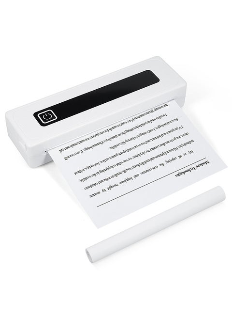 A4 Portable Printer Thermal Paper Printing for Travel Mobile Photo Printer Wireless BT Connect Compatible with iOS and Android