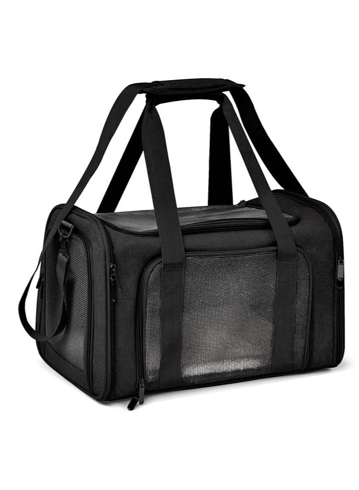 general Pet Carrier for Small Medium Cats Dogs Puppies up to 15 Lbs, Airline Approved Small Dog Carrier Soft Sided, Collapsible Travel Puppy Carrier - Image 1