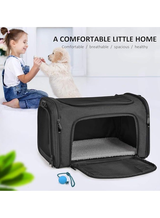 general Pet Carrier for Small Medium Cats Dogs Puppies up to 15 Lbs, Airline Approved Small Dog Carrier Soft Sided, Collapsible Travel Puppy Carrier - Image 5