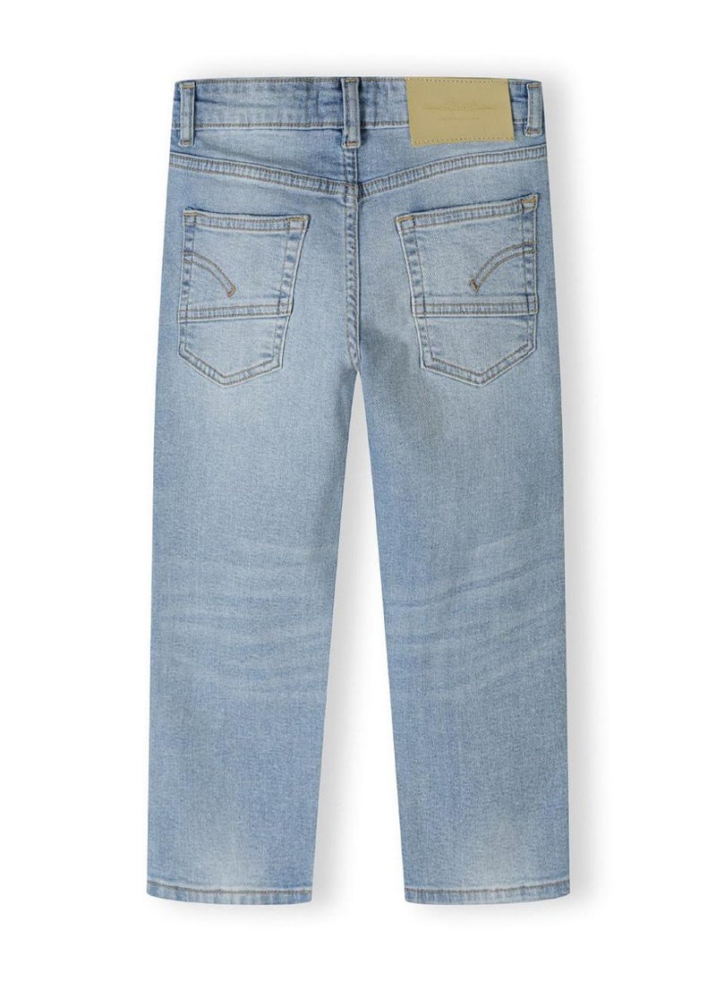MINOTI Kids' Straight Leg Jeans with Light Distressing - Image 3