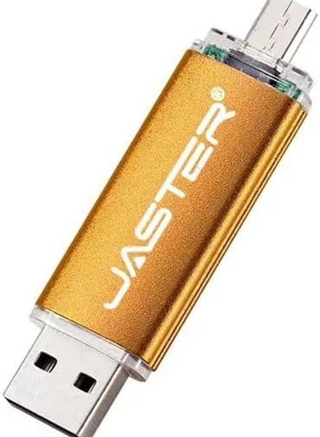64GB Yellow USB Flash Drive OTG Pen Drive With Free Custom Logo Gift - Image 1