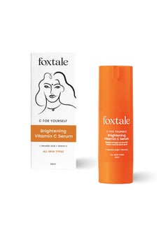 foxtale 15% Vitamin C Face Serum For Glowing Skin With Pure Lascorbic Acid And Vitamin E Brightening Serum For Dark Spots Dull Skin Uneven Skin Tone Boosts Collagen Production All Skin Types 30 Ml  - Image 2