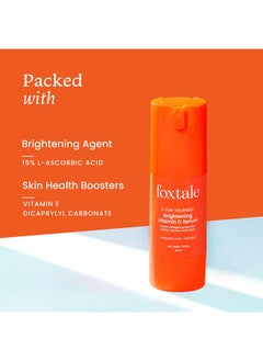 foxtale 15% Vitamin C Face Serum For Glowing Skin With Pure Lascorbic Acid And Vitamin E Brightening Serum For Dark Spots Dull Skin Uneven Skin Tone Boosts Collagen Production All Skin Types 30 Ml  - Image 5