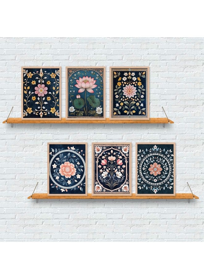 ARTELLY Premium Digital Madhubani Paintings with Frame - Traditional Pichwai Indian Art - 6 Pack (Art 9, 10 inch x 13 inch) for Living Room, Bedroom, Office Room Decor - Image 5