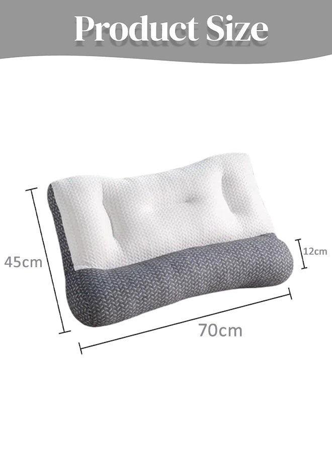 MLADEN 2PCS Neck Support Pillow for Side Back, and Stomach Sleepers Memory Foam Ergonomic Orthopedic Neck Support Pillow  for Shoulder and Neck Pain Relief - Image 2