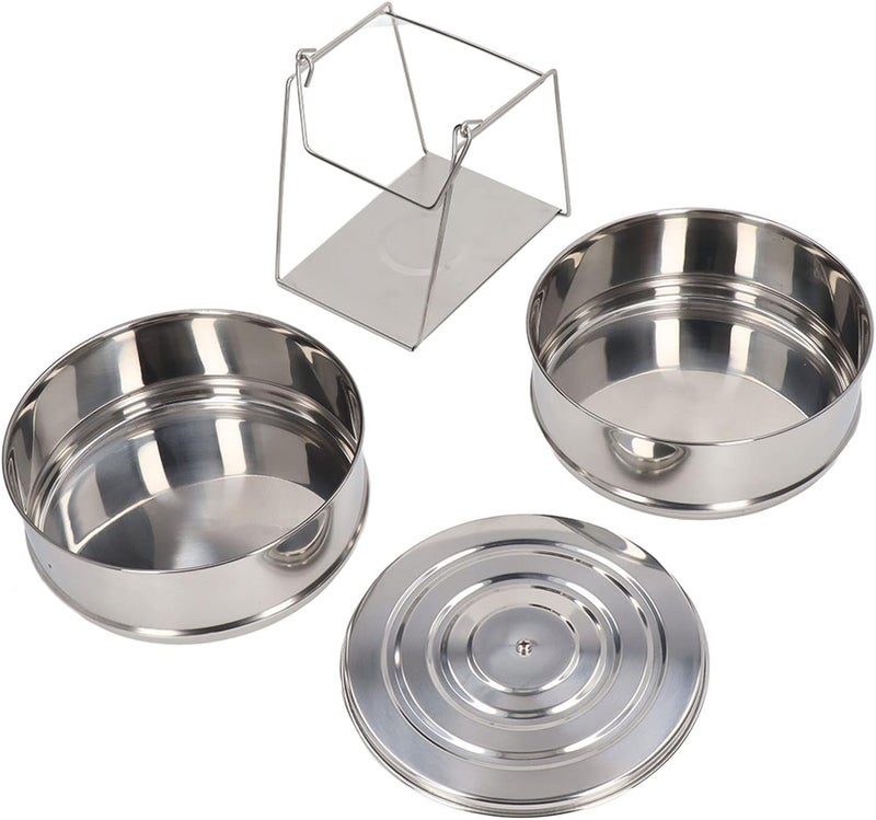 Steamer, 2 Tier Steamer Pot, Versatile 2 Tier Steam Pot, Saucepot double boiler, 304 Stainless Steel Steam Pot 2 Tier Stackable Steaming Pot Cookware with Lid for Kitchen Cooking - Image 1