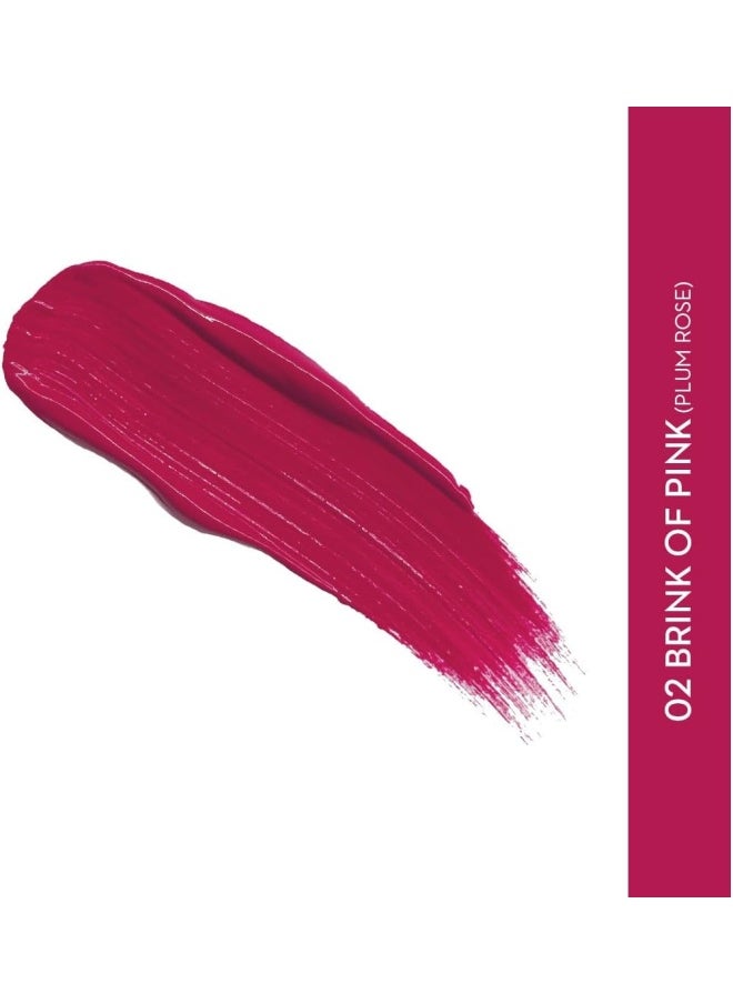 SUGAR Cosmetics - Smudge Me Not Liquid Lipstick 02 Brink Of Pink Plum Rose 4.5 ml - Image 1