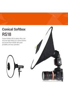 Excefore Camera Flash Bounce Diffuser Light Softbox, for All speedlight Photography Conical Softbox RS18 17"x 7"  - Image 3