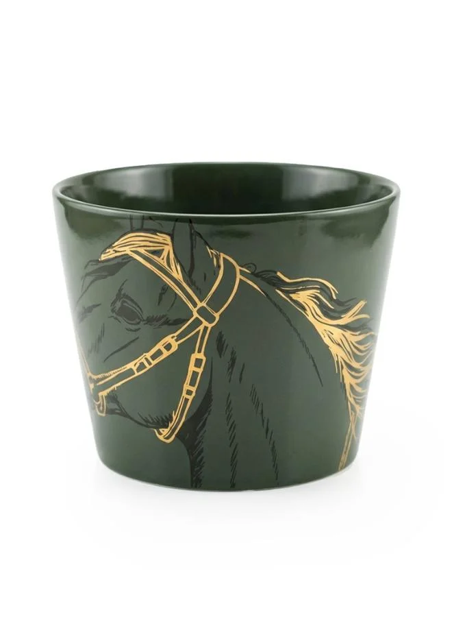 صلصال Fares Pot - Olive Green