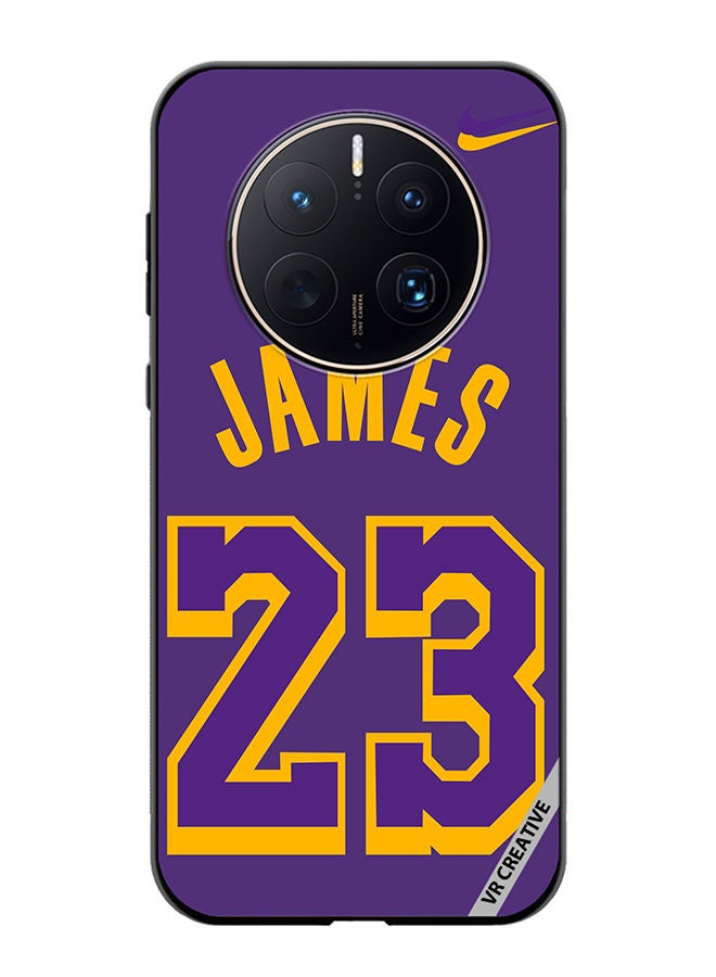 VR CREATIVE Protective Case Cover For Huawei Mate 50 Pro James 23 Purple Design Multicolour - Image 1