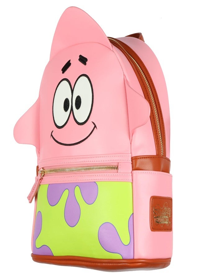 حقيبة ظهر صغيرة من إنتيمو سبونج بوب سكوير بانتس، وجه باتريك مطرز مع أشعة نجمية ثلاثية الأبعاد، حقيبة سفر - Image 2