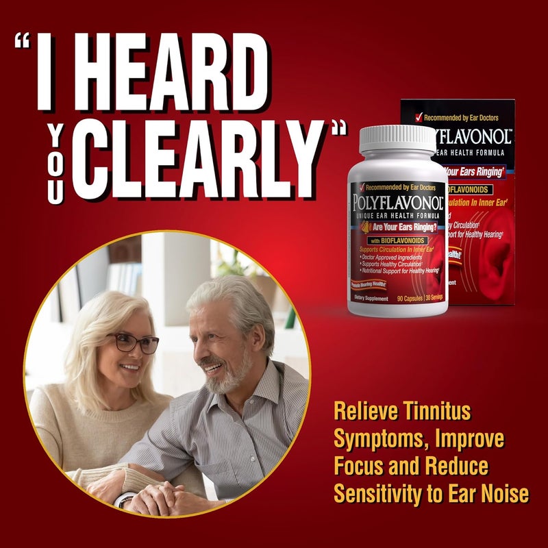 WINDMILL Polyflavonol with Bioflavonoids Tinnitus Relief Unique Ear Health Formula Ringing Ears Support Supports Circulation in Inner Ear Promotes Hearing Health 90 Capsule 30 Servings - Image 5