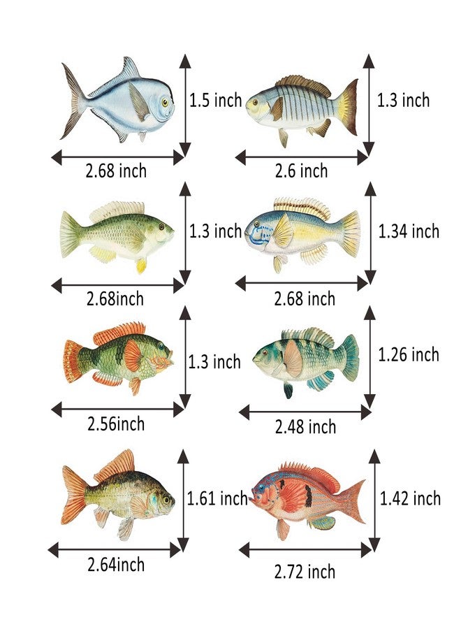 Mowane Birthday Decorations, 20Pcs 2 Side Fish Cupcake Toppers Fishing for Fish Theme Party Baby Shower Tropical Party Cake Picks Under The Sea Decoration Supplies (20 pcs) - Image 3