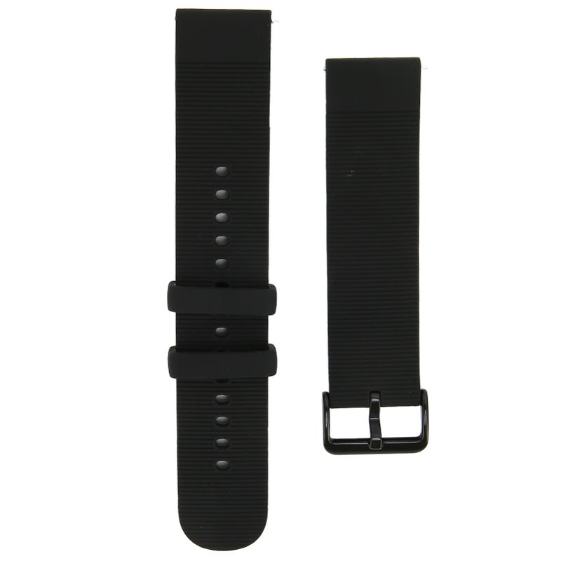 حزام ساعة سيليكون قابل للتعديل لـ Amazfit GTS 3/GTS 3 PRO، حزام ساعة ذكي منفذ للهواء - أسود - Image 4