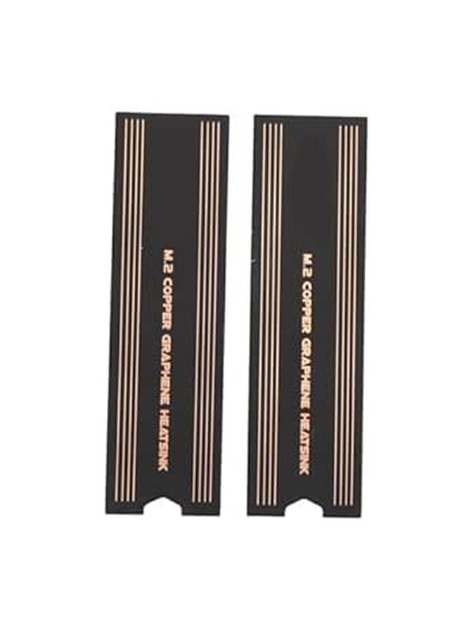 Dual Layer Copper Graphene Heatsink For M 2 2280 NVMe SSD Laptop Slim 2 Pack - Image 1