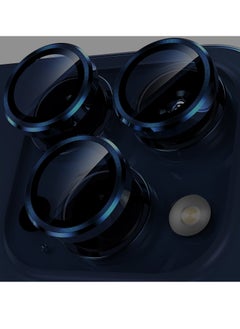 MOCOM Camera lens Protector Ring for iPhone 15 Pro Max / 15 Pro - Blue 