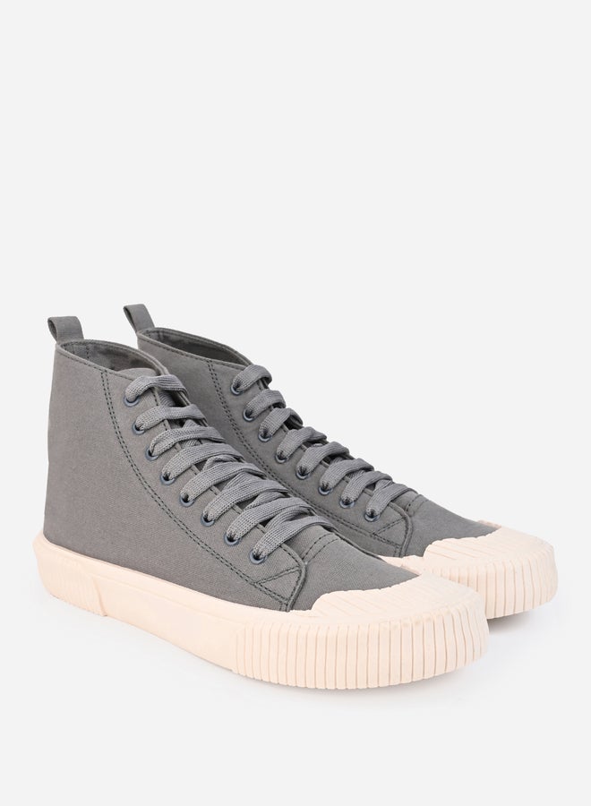 Styli Canvas Lace Up High Top Sneakers  - Image 3