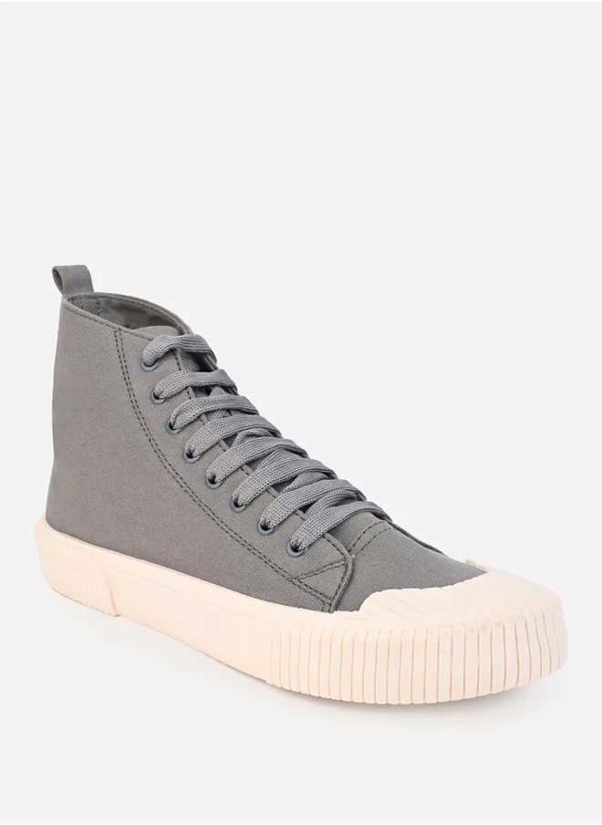 ستايلي Canvas Lace Up High Top Sneakers