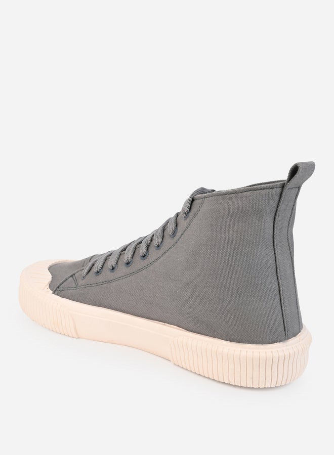 Styli Canvas Lace Up High Top Sneakers  - Image 4