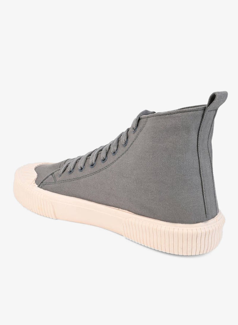 ستايلي سنيكرز قماش برباط عالي - Image 4