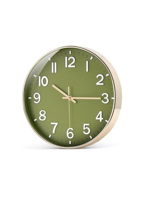 Modern 12-Inch Silent Wall Clock for Living Room, Bedroom, Kitchen, Office, and Classroom Décor - Battery Operated