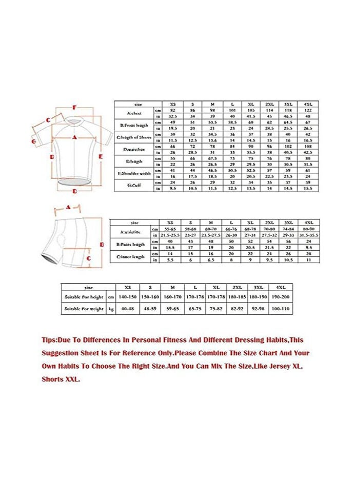 KUYING New Men's And Women's Summer Cycling Suit Set  - Image 3