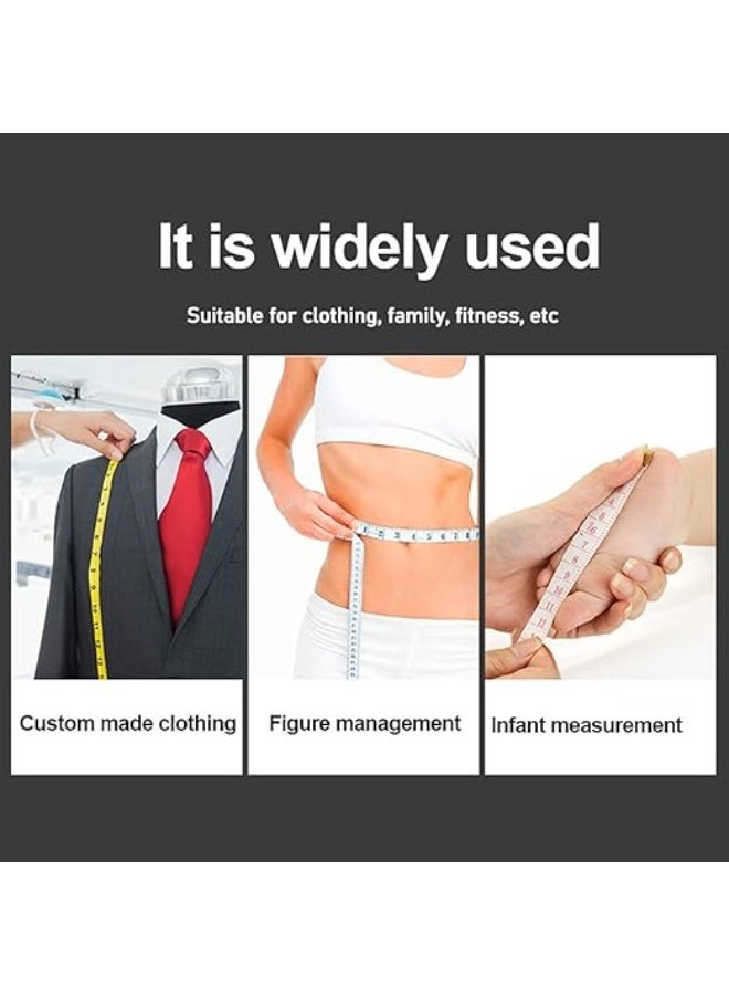 شريط قياس محمول لطيف مع سلسلة مفاتيح، قابل للسحب بطول 1.5 متر، قياس بالسنتيمتر والبوصة، صغير الحجم وسهل الحمل، مثالي للخياطة وقياس الجسم والاستخدام اليومي ( الوان متعددة ) - Image 3
