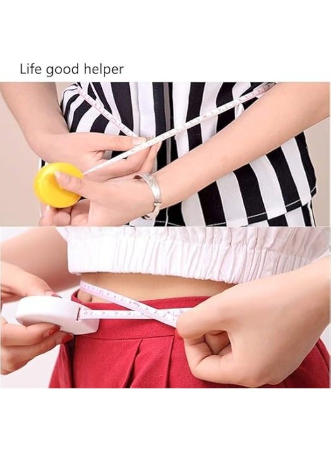 شريط قياس محمول لطيف مع سلسلة مفاتيح، قابل للسحب بطول 1.5 متر، قياس بالسنتيمتر والبوصة، صغير الحجم وسهل الحمل، مثالي للخياطة وقياس الجسم والاستخدام اليومي ( الوان متعددة ) - Image 5