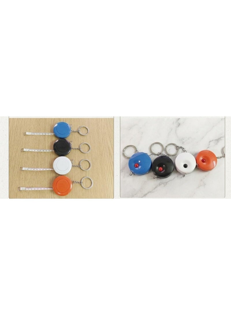 Cute Portable Measuring Tape with Keychain, 1.5M Retractable Tape Measure in Centimeters and Inches Compact and Easy to Carry Perfect for Sewing, Body Measurement and Daily Use (Multicolor) - Image 1