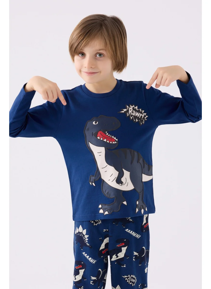روليبولي Boy Long Sleeve Pajama Set RP3428 Dark Indigo