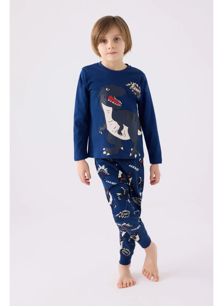روليبولي Boy Long Sleeve Pajama Set RP3428 Dark Indigo