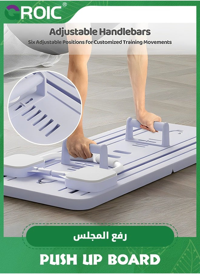 جهاز تمرين عضلات البطن Ab Roller، عجلة بطن متعددة الوظائف، جهاز لياقة بدنية منزلي قابل للطي، لوح تمرين ضغط لتدريب القوة الأساسية مع مؤقت وسادة الركبة