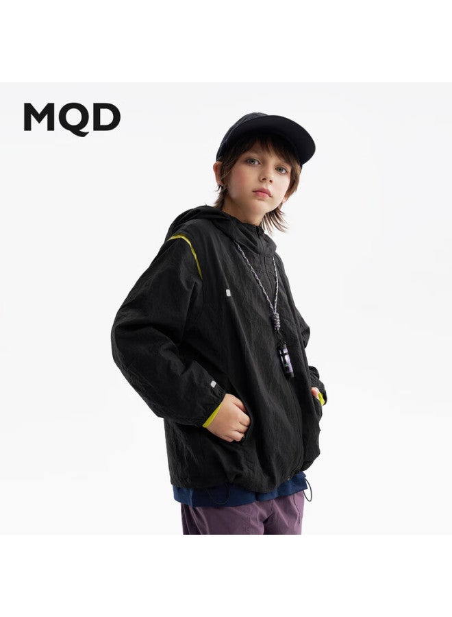 Mqd Boys' Hooded Jacket  Autumn New Children's Outdoor Cycling Reflective Coat - Image 1