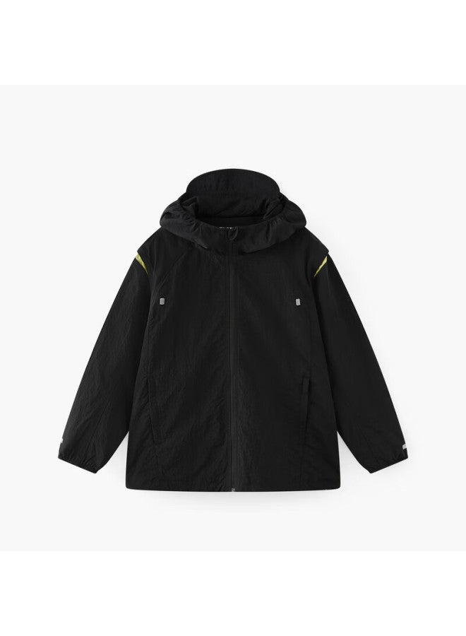 Mqd Boys' Hooded Jacket  Autumn New Children's Outdoor Cycling Reflective Coat - Image 4