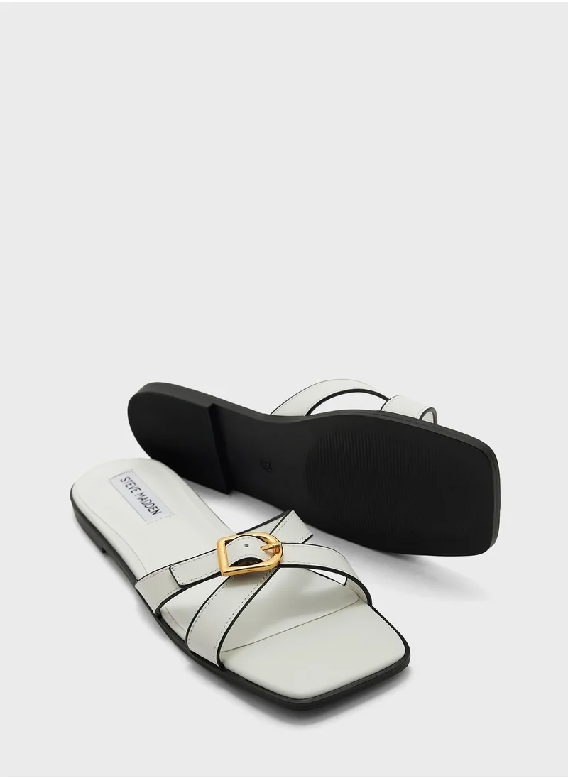 STEVE MADDEN Cross Strap Low Heel Sandals