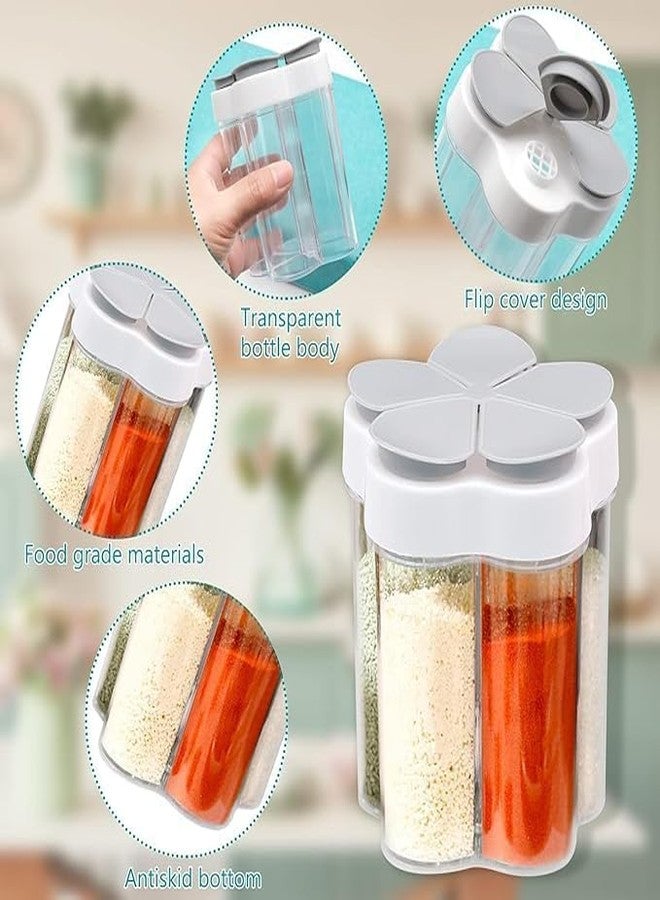 Divik Multifunctional Kitchen Spice Tank for Salt, Pepper, Sugar | 5 in 1 Camping Seasoning Jar Condiment Bottle for Camping, Hiking, BBQ, Picnic (2) - Image 3