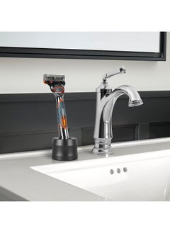 Linkidea Linkidea 2 Pack Aluminum Alloy Razor Stand, Opening Dia 0.86" (22mm) Men's Shaving Stand for Bathroom Countertops, Compatible with Gillette Heated Razor, Fusion 5 Power (Dark Grey)  - Image 5