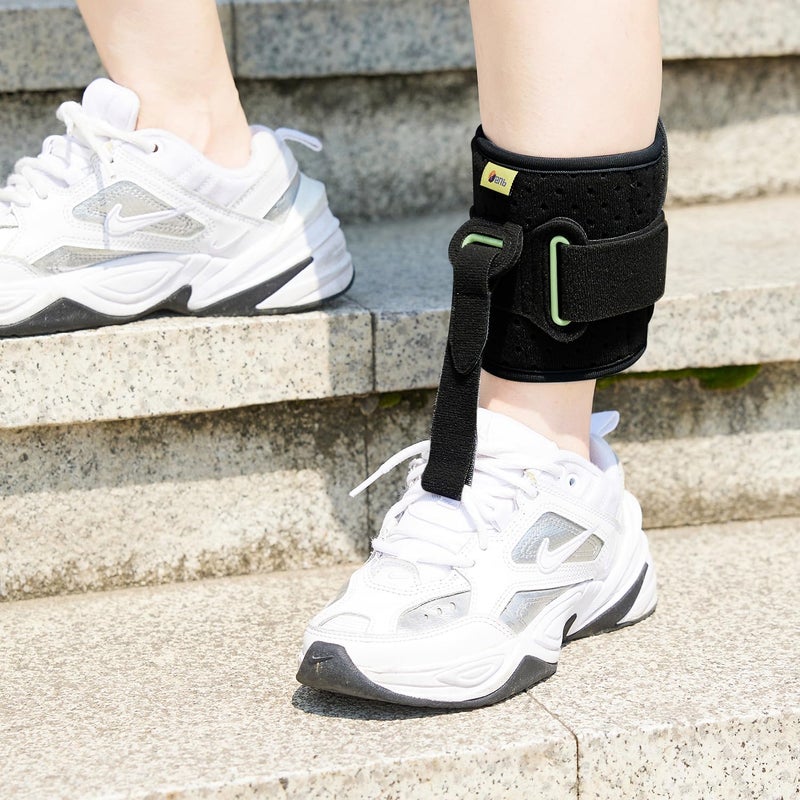TENB Adjustable Drop Foot Brace Foot Up AFO Brace Unisex Fits for Right/Left Foot Orthosis Ankle Brace Support, Improve Walking Gait, Effective Relieve Pain for Achilles Tendon (Black) - Image 4