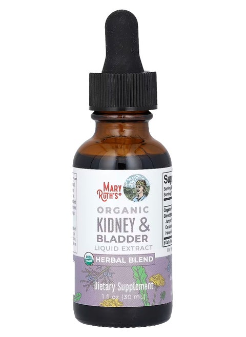 Herbal Supplement Drops, Support Renal and Urinary Systems, Pack of 1, Juniper Berry, Cleavers, Dandelion, Hawthorn, Horsetail and Chanca Piedra, Vegan, Non-GMO, 1 Fluid Ounces