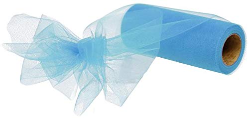 Craig Bachman Tulle Ribbon Spool - 6" x 25 Yards - 75 Feet (Teal) - Image 3