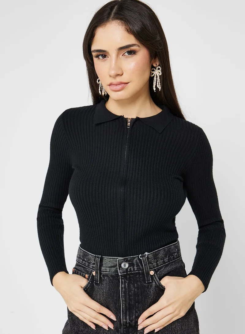 Ginger Zip Front Cardigan