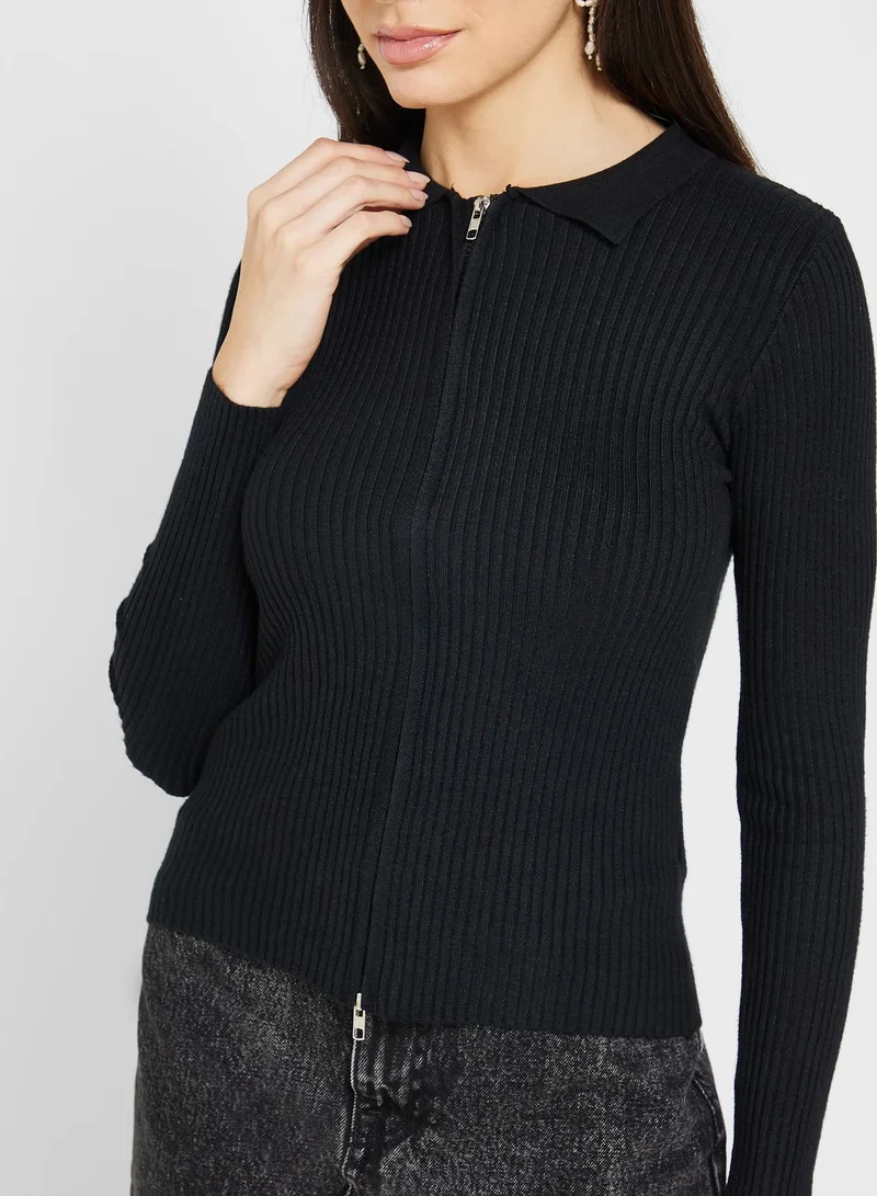 Ginger Zip Front Cardigan