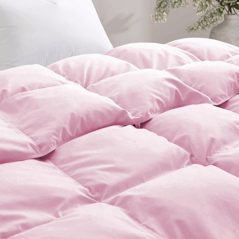 BEDDY FUSION Heavy Winter 600 GSM Comforter Single Size 60X90 600 GSM Microfiber Super Soft Fluffy for Winter ComforterRajaiDuvetBlanket Single Size Baby Pink Color - Image 3