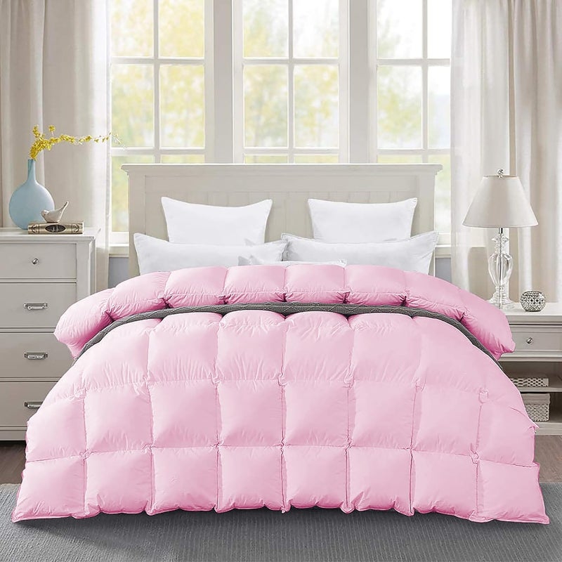 BEDDY FUSION Heavy Winter 600 GSM Comforter Single Size 60X90 600 GSM Microfiber Super Soft Fluffy for Winter ComforterRajaiDuvetBlanket Single Size Baby Pink Color - Image 4