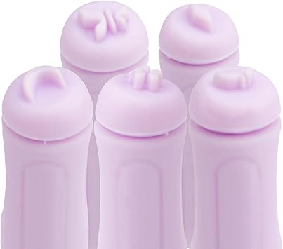 Gosknor Nail Art Stamp Pen Set 1 Nail Stamp Pen and 5 Designs Replacement Heads Stylish Graffiti Nail Stamp Practical Silicone Nail Dotting Tool Kit Nail Supplies for Women - Image 1