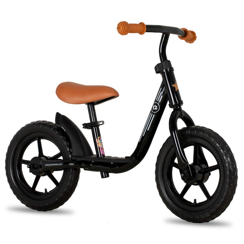JOYSTAR 10 Inch Toddler Balance Bike 2 Year Old Push Bicycle with Footrest Glider Bikes Toddler Bike No Pedal Bicycle for Baby Birthday Gifts for 24 Boys Black - Image 2