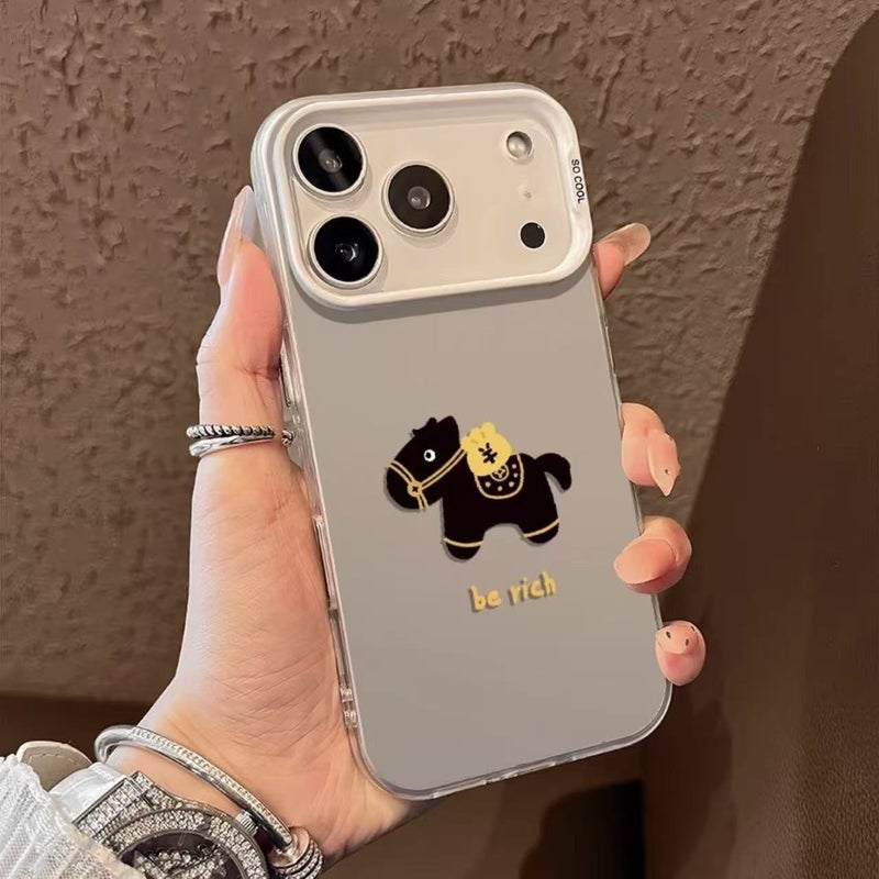 2026 Year of the Horse Painted Acrylic Phone Case for iPhone, Huawei, Vivo, Xiaomi, and OPPO - Image 3