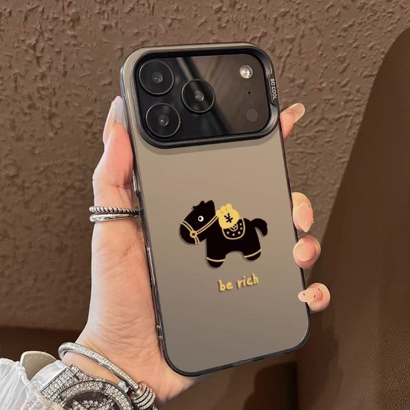 2026 Year of the Horse Painted Acrylic Phone Case for iPhone, Huawei, Vivo, Xiaomi, and OPPO - Image 1