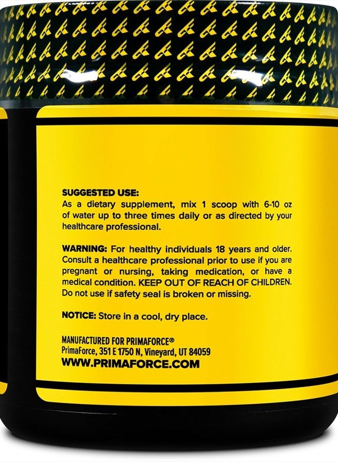 Primaforce مسحوق برايمافورس سيترولين ماليت، مكمل غذائي غير منكه قبل التمرين، 200 جرام - يعزز الطاقة، يساعد على التعافي، يعزز أداء القوة - نباتي، غير معدل وراثيًا - Image 3